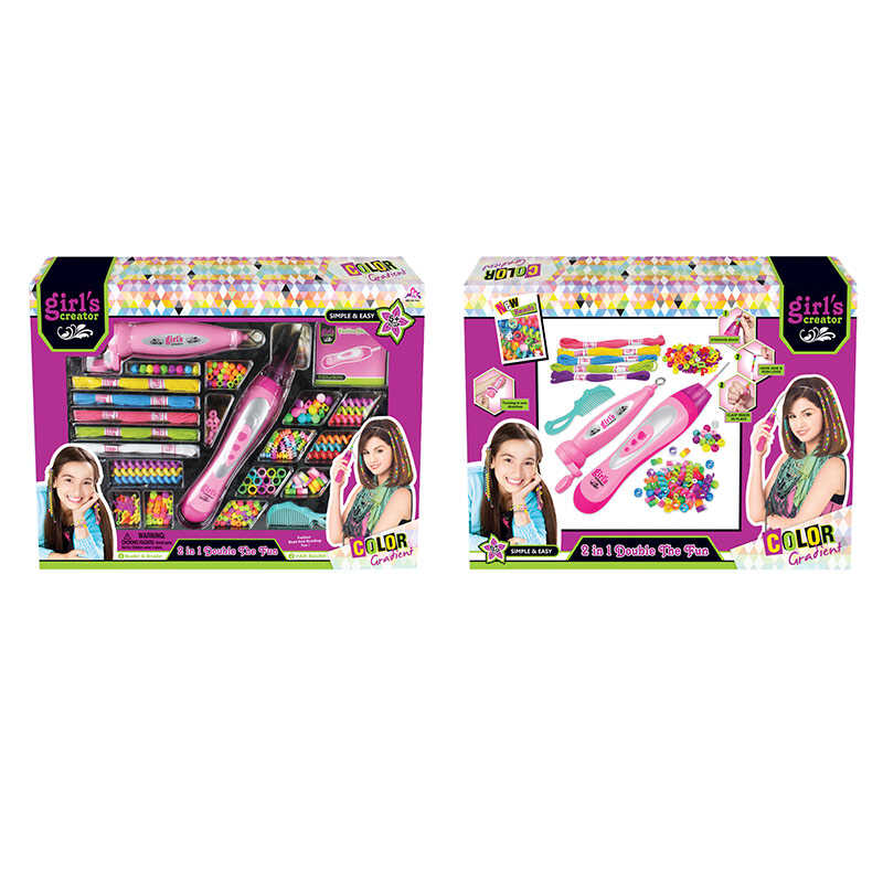 Набір для зачісок MBK 207 A (24/2) 8 видів намистин, 2 види кріплень, приладдя, 5 ниток, в коробці Набір для зачісок MBK 207 A (24/2) 8 видів намистин, 2 види кріплень, приладдя, 5 ниток, в коробці