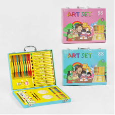 Набір для малювання C 61549 (20) 2 види, 88 елементів, у валізі