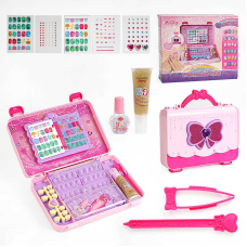 Набір для манікюру 55002 A (36) тіпси, стрази, наліпки, блискітки, аксесуари, в коробці