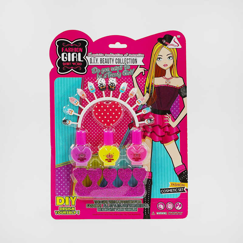 Набір для манікюру J 604 (180/2) тіпси, лаки, на листі