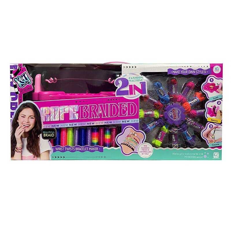 Набір для плетіння KSY 807-11 (12) 2 станки для плетіння, 14 мотків ниток, 10 мотків мотузочок, бусини, інструкції, лінійка, в коробці Набір для плетіння KSY 807-11 (12) 2 станки для плетіння, 14 мотків ниток, 10 мотків мотузочок, бусини, інструкції, лінійка, в коробці