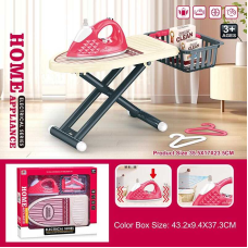 Набір для прасування 6868 A (22/2) праска на батарейках, імітація роботи праски, спрей, дошка для прасування, кошик, аксесуари, в коробці