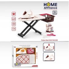 Набір для прасування 6932 A (22/2) праска на батарейках, імітація роботи праски, спрей,  дошка для прасування, кошик, аксесуари, в коробці