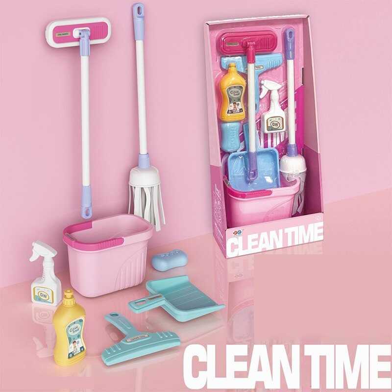 Набір для прибирання 137-5 (30) швабра, відро, совок, аксесуари для прибирання, в коробці