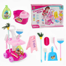   Набір для прибирання 666-86 (60), стійка-каталка, знаряддя для прибирання, в коробці