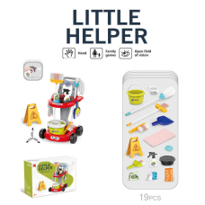 Набір для прибирання 667-70 (12) швабра, щітка, відро, візок. розпилювач,, ганчірка, 19 елементів, в коробці