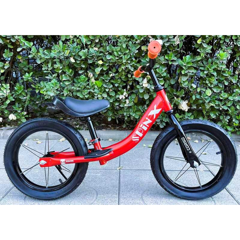 Велобіг “CORSO Spin-X“ PX-280-14 (1) сталева рама, колесо 14“, надувні колеса, підніжка, підставка для ніг, дзвіночок