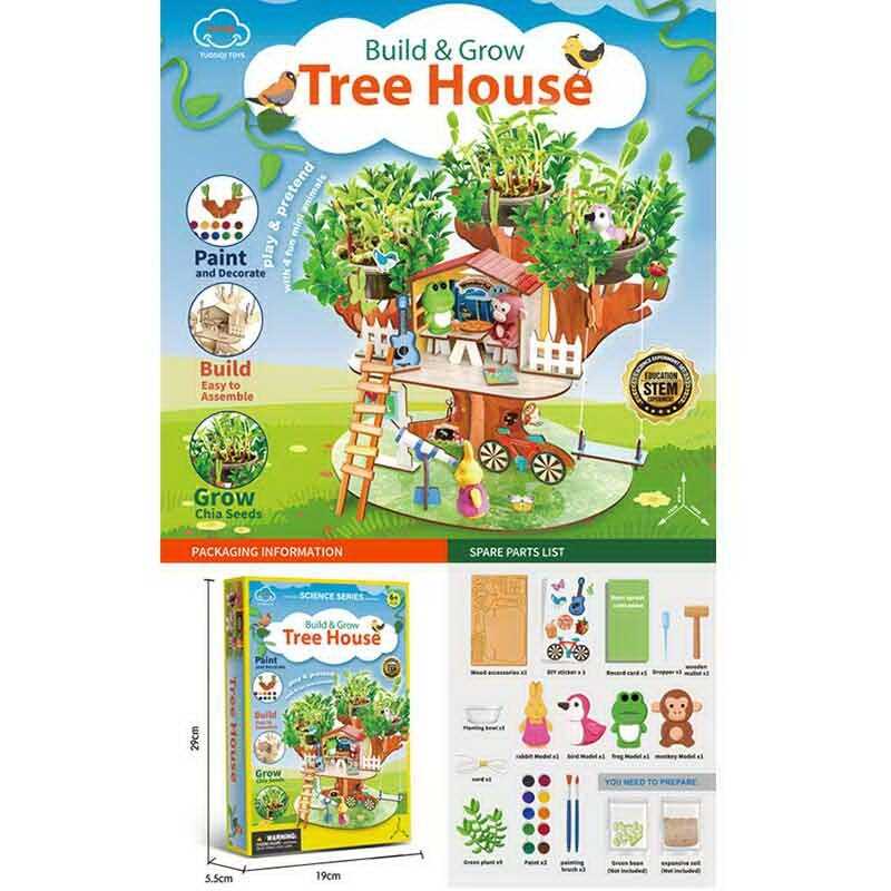 Набір для творчості 4098 A (36) 3D-конструктор, фарби, пензлики, наліпки, насіння, ґрунт, приладдя, в коробці