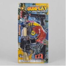 Набір зброї 809-11 /12/13 (84/2) 13 елементів, автомат, 2 пістолети, 9 патронів на присосці, окуляри, на листі