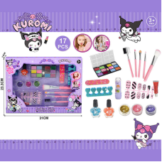 Набір косметики 765-1 C (144/2) тіні, аплікатор, пензлики, аксесуари для манікюру, лак, накладні нігті, блискітки, в коробці