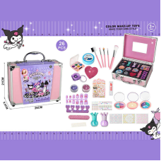 Набір косметики 768-74 C (48/2) тіні, блискітки, глітер, помада, аксесуари для манікюру, пензлики для макіяжу, у валізі