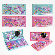 Набір косметики AA 2813 (144/2) 2 види, помада, лак для нігтів, тіні, аплікатори, в коробці