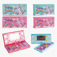 Набір косметики AA 2813-1 (144/2) 2 види, дзеркало з підсвічуванням, помада, лак для нігтів, тіні, аплікатори, в коробці