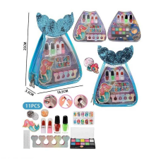 Набір косметики LD 6051 (96/2), тіні для повік, лаки, помади, накладні нігті, пилочка, косметичка, розділювач для пальців, блискітки, в пакеті  