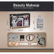 Набір косметики S 3 (24) сумка, окуляри, хустинка, гаманець, годинник, обруч для волосся, помада, сережки, в коробці