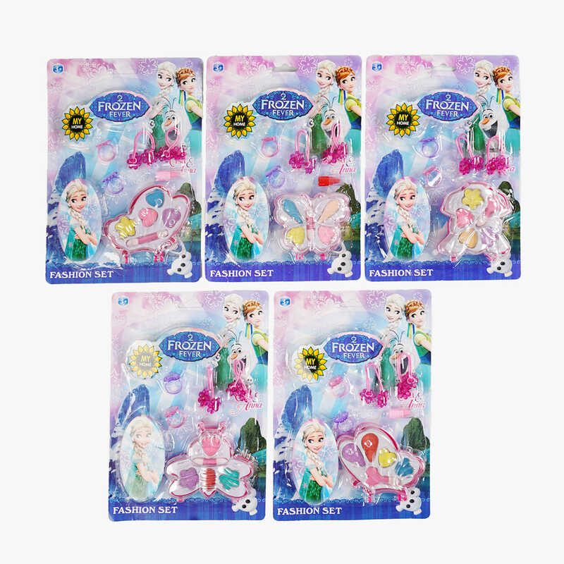 Набір косметики ZH 001 (576/2) 5 видів, герой, тіні для повік, аплікатор, аксесуари, на листі, ВИДАЄТЬСЯ ТІЛЬКИ МІКС ВИДІВ