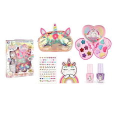 Набір косметики ZR 17 A (48) тіні, глітер, аплікатор, лак для нігтів, наліпки, косметичка, в коробці