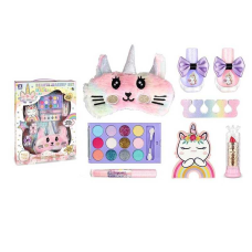 Набір косметики ZR 17 C (48) тіні, глітер, помада, блиск для губ, аксесуари для манікюру, лак, масочка для сну, в коробці