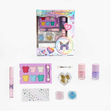 Набір косметики ZR 38 D (96/2) тіні, 2 лаки для нігтів, блиски для губ, наліпки, в коробці