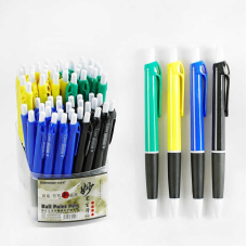 Набір кулькових ручок D 35195 (40) ЦІНА ЗА 60 ШТУК У БЛОЦІ, синя паста, товщина 1.0 мм