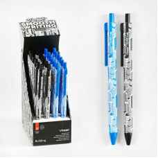 Набір кулькових ручок D 35320 (90) ЦІНА ЗА 24 ШТУКИ У БЛОЦІ, синя паста, товщина лінії 0,7 мм