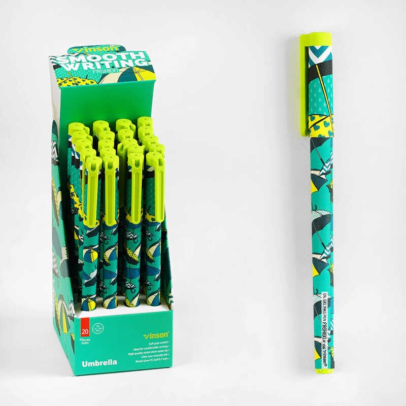 Набір кулькових ручок D 35323 (120) ЦІНА ЗА 20 ШТУК У БЛОЦІ, синя паста, товщина лінії 0,7 мм