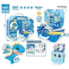 Набір лікаря 0421-25 A (144/2) “Динозаврик”, медичне приладдя, у валізі