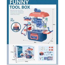 Набір лікаря 628 A 22 (36/2) “Funny medical box“, 33 елементи,  у коробці