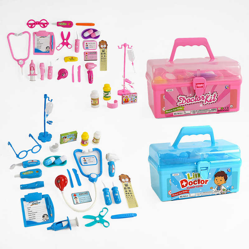 Набір лікаря 7613-3 (36/2) 2 види, у валізі Набір лікаря 7613-3 (36/2) 2 види, у валізі
