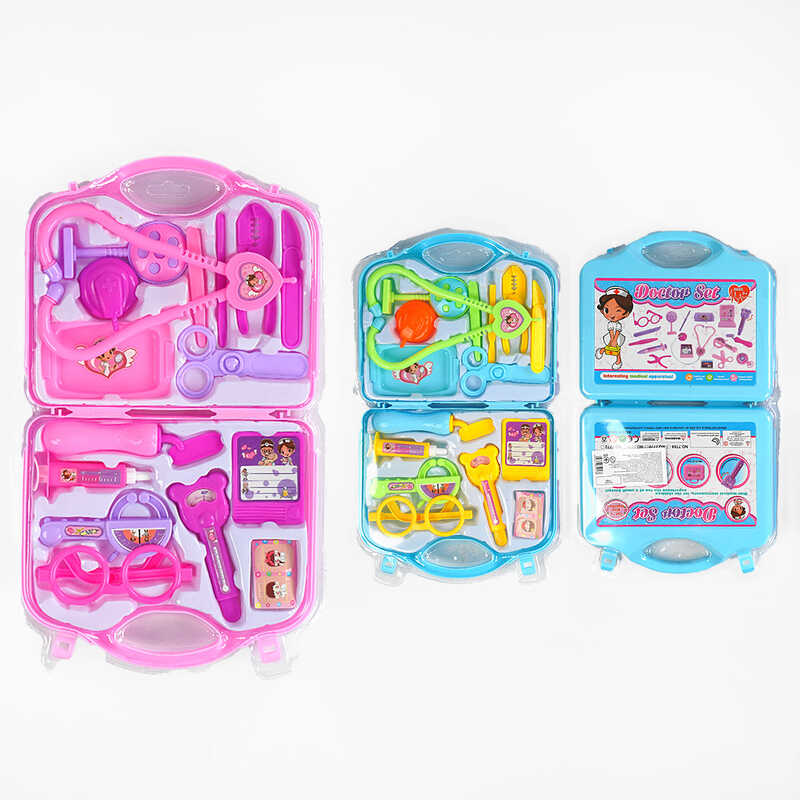 Набір лікаря 7769 (72/2) 2 кольори, 15 елементів, у слюді Набір лікаря 7769 (72/2) 2 кольори, 15 елементів, у слюді