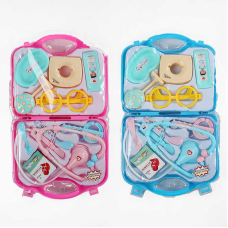 Набір лікаря 7769 ABC (96/2) 2 види, ВИДАЄТЬСЯ ТІЛЬКИ МІКС ВИДІВ, стетоскоп, інструменти, в слюді