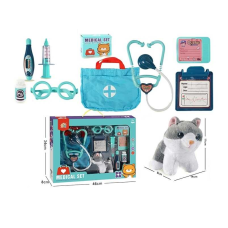 Набір лікаря 832-203 (24/2) котик, аксесуари, сумка, окуляри, в коробці