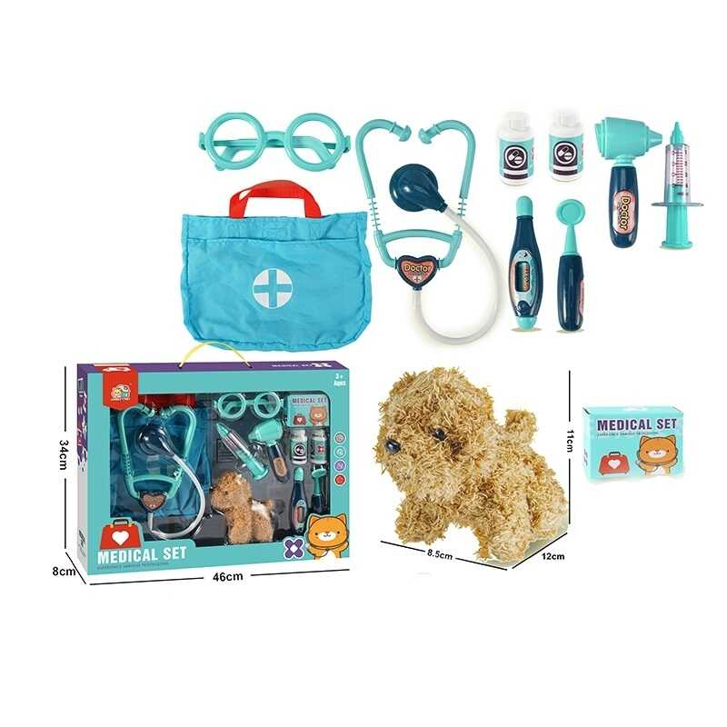 Набір лікаря 832-205 (24/2) собачка, аксесуари, сумка, окуляри, в коробці Набір лікаря 832-205 (24/2) собачка, аксесуари, сумка, окуляри, в коробці