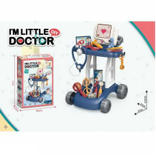 Набір лікаря 8837-2 (36) медичний столик на колесах, ЕКГ-апарат, звук, підсвічування, помпова подача води, медичне приладдя, в коробці