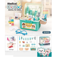 Набір лікаря PT 2 B (36/2) “Doctor Medical“, 20 елеметів, помпове накачування, колір зелений, у коробці