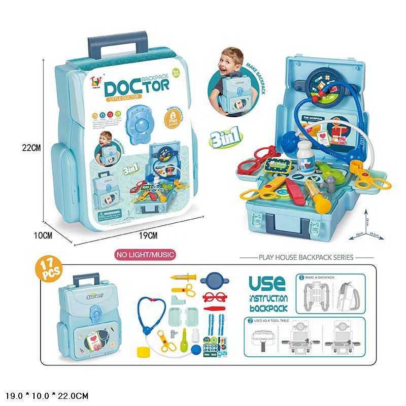 Набір лікаря THL 038-27 (48/2) набір у рюкзаку, стетоскоп, приладдя для перев“язок, без пакування