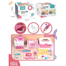 Набір лікаря XF 5-4 A (80/2) “Doctor Medical“, 27 елеметів, колір рожевий, у коробці