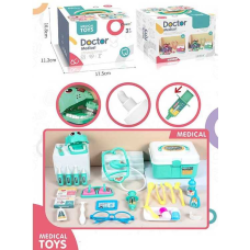 Набір лікаря XF 5-4 B (80/2) “Doctor Medical“, 27 елеметів, колір зелений, у коробці