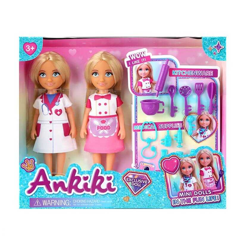 Набір ляльок 606039 (72) 2 ляльки, висота - 13 см, аксесуари, рухомі кінцівки, прошите волосся, гумова голова, в коробці Набір ляльок 606039 (72) 2 ляльки, висота - 13 см, аксесуари, рухомі кінцівки, прошите волосся, гумова голова, в коробці