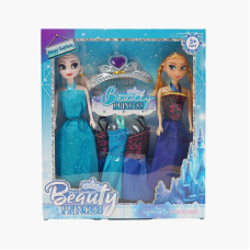 Набір ляльок MY 3207 Y1 (60/2) 2 ляльки, 27 см, корона, рухомі кінцівки, знімний одяг, аксесуари, в коробці