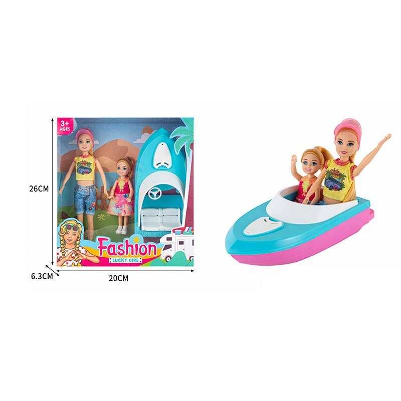 Набір ляльок ST 5612-8 (72/2) 2 ляльки, катер, висота 23 см, в коробці Набір ляльок ST 5612-8 (72/2) 2 ляльки, катер, висота 23 см, в коробці