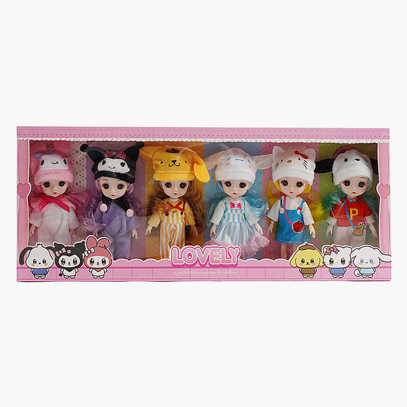 Набір ляльок XD 113 (60/2) висота - 17 см, знімний одяг, знімне взуття, рухомі елементи, в коробці