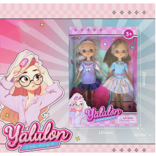 Набір ляльок YL 611-13 (96/2) 2 ляльки, висота: 24 см, імітація скляних очей, взуття, в коробці