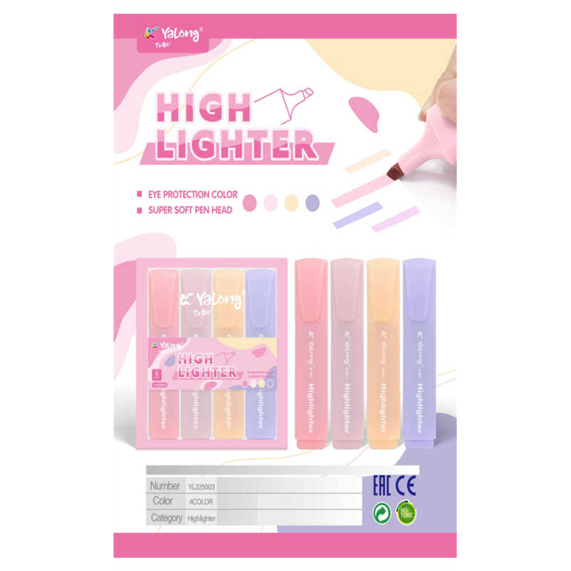 Набір маркерів C 72723 (216) ЦІНА ЗА 4 МАРКЕРИ В УПАКОВЦІ, пастельні кольори, в коробці