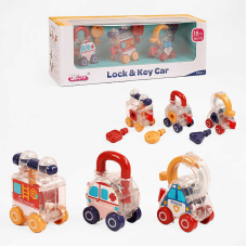 Набір машин 103 (24) 3 штуки, замки, ключі, в коробці