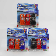 Набір машин 168-3 X-1 (288/2) 3 види, поліцейська служба, інерція, 3 штуки на листі