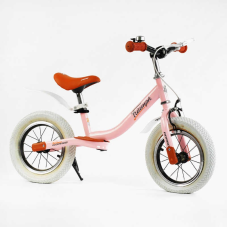 Велобіг Corso “Triumph“ 61201 (1) СКОЛИ НА РАМІ!!!!! сталева рама, надувні колеса 12“, ручне гальмо, підніжка, крила, дзвіночок, в коробці