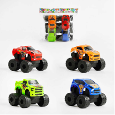 Набір машин 1886 (180/2) 4 штуки, інерція, у пакеті