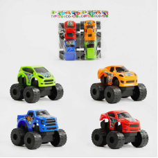 Набір машин 1887 (180/2) 4 штуки, інерція, у пакеті