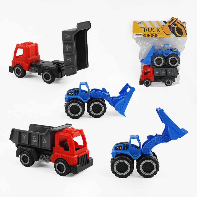 Набір машин 189110 (168/2) 2 машинки, інерційний механізм, рухливі елементи, в пакеті